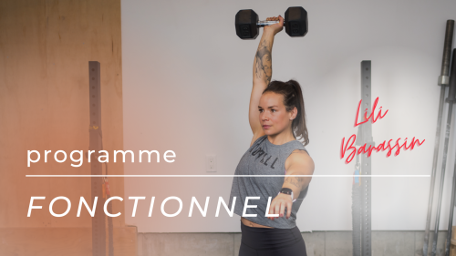 Programme d'entraînement fonctionnel avec Lili Barassin - Endurance, Force, Gym ou Maison, 3 jours (45 minutes)