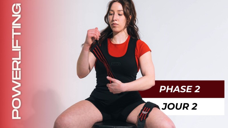 Programme intro au Powerlifting Phase 2 (Semaine 5-8), Jour 2 : Bench
