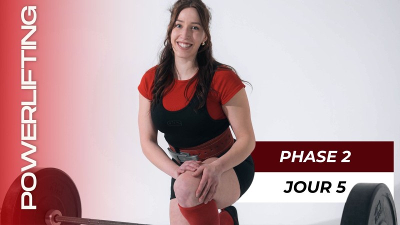 Programme Intro au Powerlifting Phase 2 (Semaine 5-8), Jour 5 : Deadlift