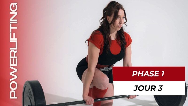 Programme Intro au Powerlifting Phase 1 (Semaine 1-4), Jour 3 : Deadlift