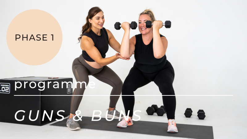 Programme Guns & Buns : Gain musculaire et HIIT, 5 jours (60 minutes)